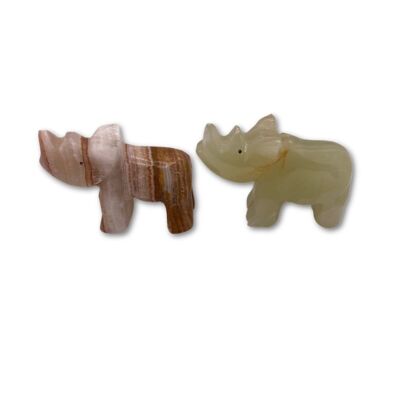 3" rinoceronte ónix multicolor