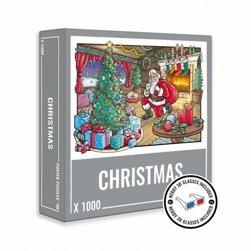 CLOUDBERRIES Puzzle 1000 pièces - CHRISTMAS 3D