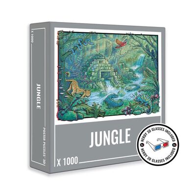 CLOUDBERRIES Jigsaw Puzzle 1000 pieces - JUNGLE 3D