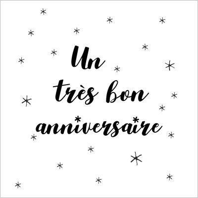 Carte de Voeux - Anniversaire