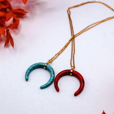 Necklace "Moon" Stainless steel