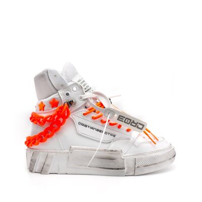 Mid Cristian V.1 White sneaker with accessories