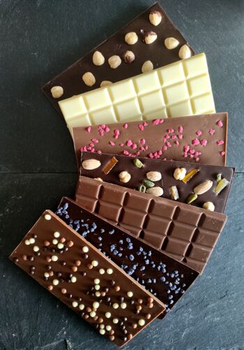 Tablettes chocolat lait 38% amandes