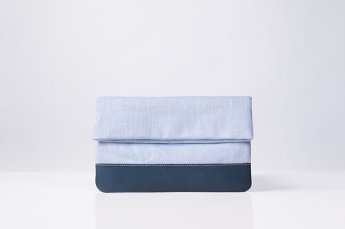 Linen Clutch in Black