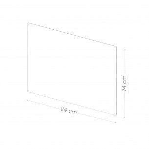 Magnetic White Board, 114x74 cm, Fine Texture White, Wall Mounting