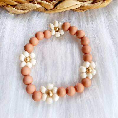 Bracciale per bambini Daisy Marrone