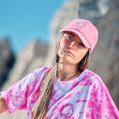 TEE CREATE GOOD KARMA - TIE & DYE PINK