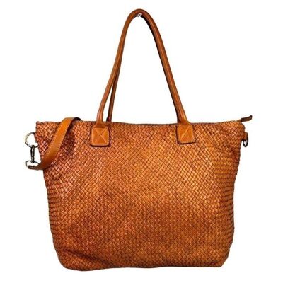 Bolso Shopper Vintage Mujer Piel Lavado de Gran Calidad