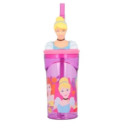 Princesas Disney Vaso Pajita Figura 3D 360 ml