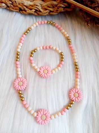 Collier enfant Madelief rose/or 2