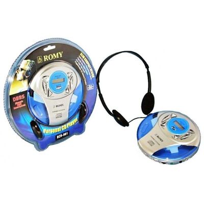 Discman Reproductor CD y auriculares 23 cm