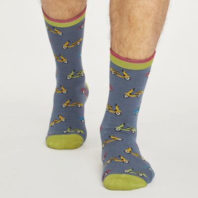 Scooter Socks - Blue Slate