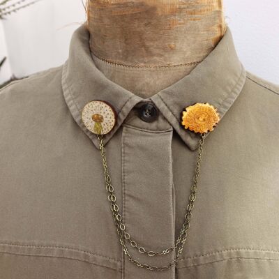 Dandelion lapel pins - No chain