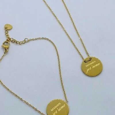 "Mom I love you" necklace