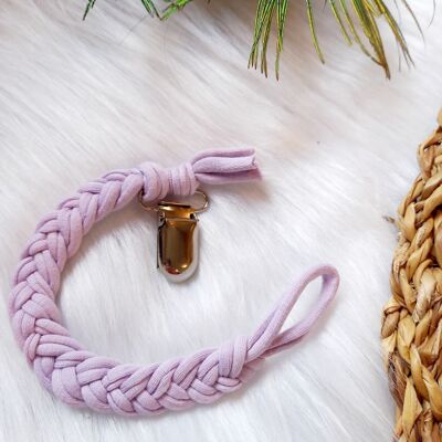 Pacifier cord braided Lilac