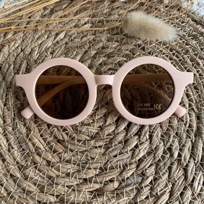 Hellrosa Kindersonnenbrille