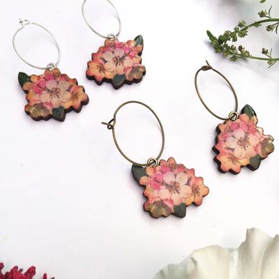 Cherry blossom earrings - Silver plate