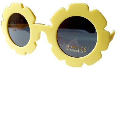 Gafas de sol niños Flor amarillo pastel | gafas de sol para niños