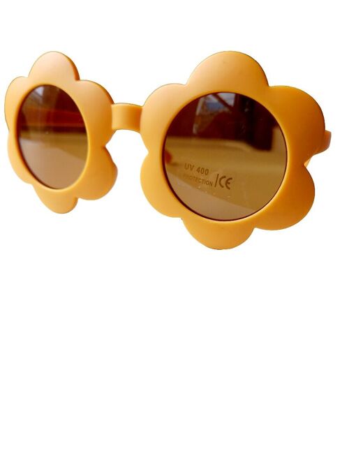 Sunglasses kids Flower round yellow | Kids sunglasses