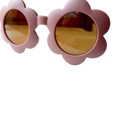 Sonnenbrille Kinder Blume rund Waldmurmeltier | Sonnenbrille für Kinder