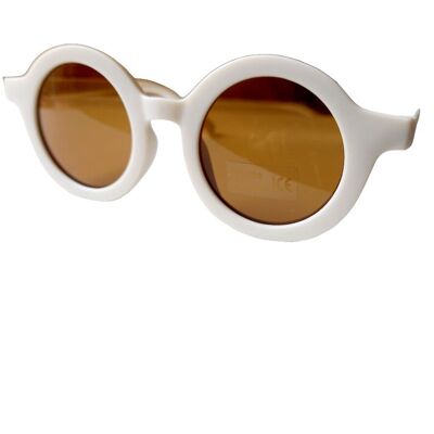 Sonnenbrille Retro Creme Kinder | Sonnenbrille für Kinder