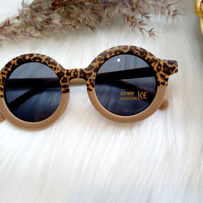Occhiali da sole per bambini Retro leopardo argilla | occhiali da sole