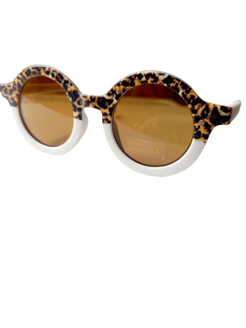 Sunglasses Retro leopard cream kids | Kids sunglasses