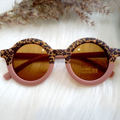 Sonnenbrille Retro Leopard Waldmurmeltier Kinder | Sonnenbrille für Kinder