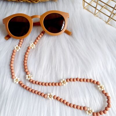 Sunglasses cord Daisy kids Brown