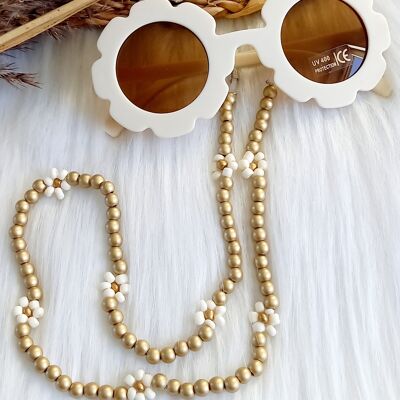 Sonnenbrillenband Daisy Kinder Gold