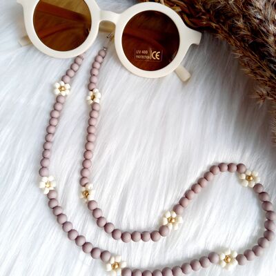 Sunglasses cord Daisy kids Taupe