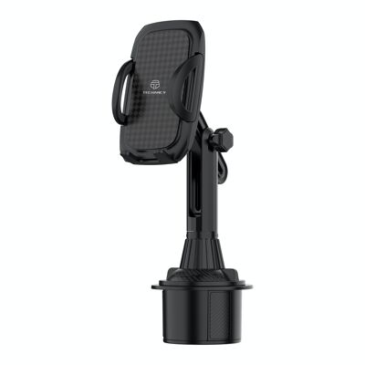 TECHANCY Cup Phone Holder for Car, Universal [No Shaking] Cup Holder Phone Mount with Expandable Base for Car Truck, Adjustable Cell Phone Holder Car,Compatible with iPhone Samsung All Phones