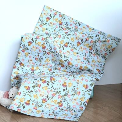 “Fleurjone” printed cotton duvet