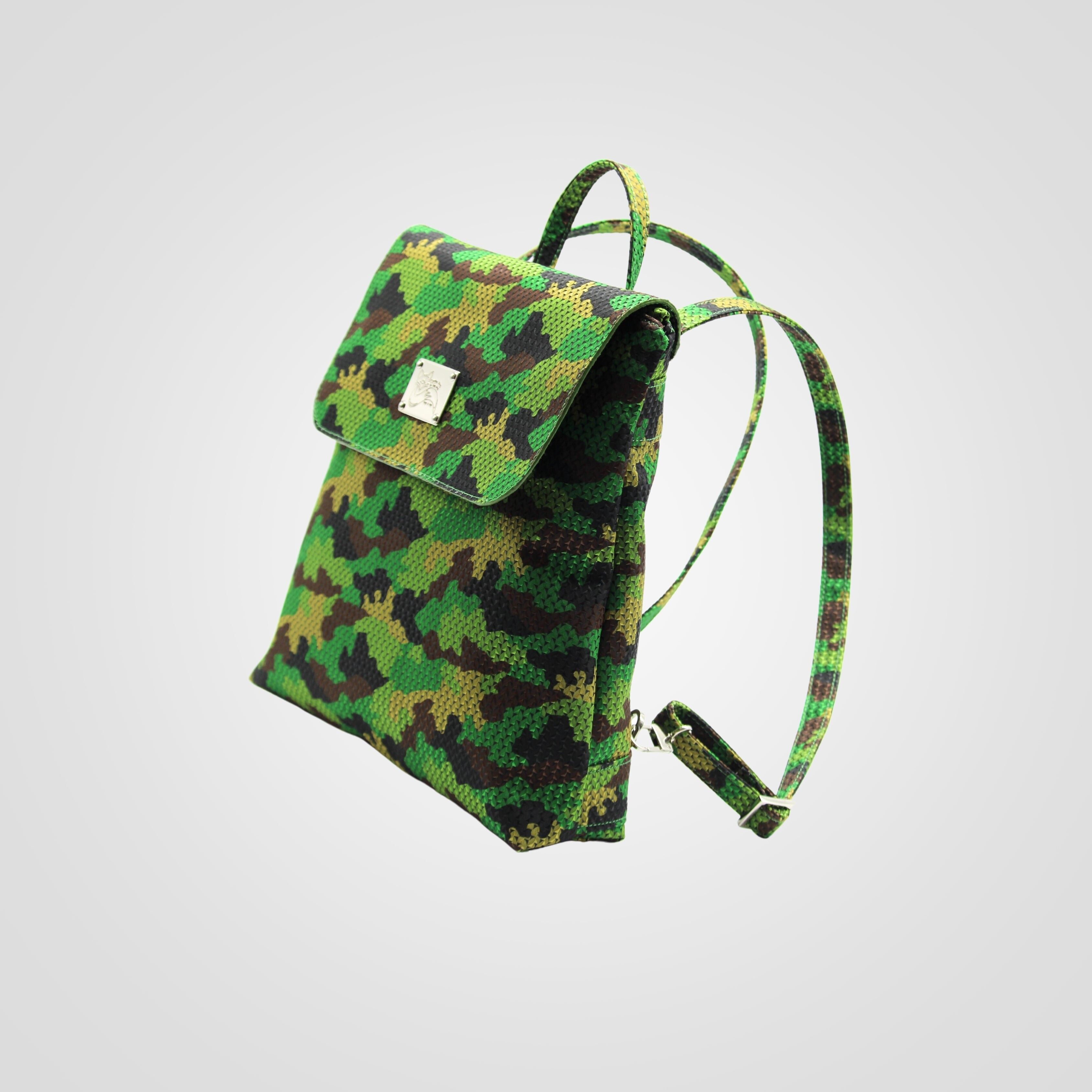 Military on sale print backpack