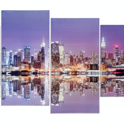Wandbild 4 teilig Manhattan Skyline New York USA Amerika Bild Leinwand