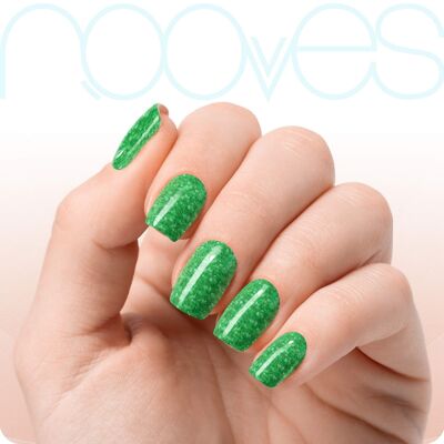Gel Sheets - Jade Glitter - Nooves Nails