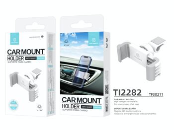 TECHANCY Support de téléphone portable pour grille d'aération de voiture compatible avec iPhone 14 13 12 Pro Max Mini Plus, iPhone 11 SE XS XR 8 7 6 6S Smartphone 4