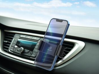 TECHANCY Support de téléphone portable pour grille d'aération de voiture compatible avec iPhone 14 13 12 Pro Max Mini Plus, iPhone 11 SE XS XR 8 7 6 6S Smartphone 2