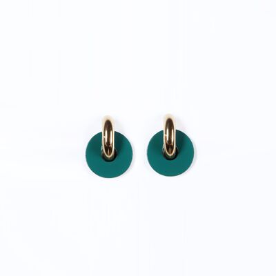 Green HELIOS earrings + big ring