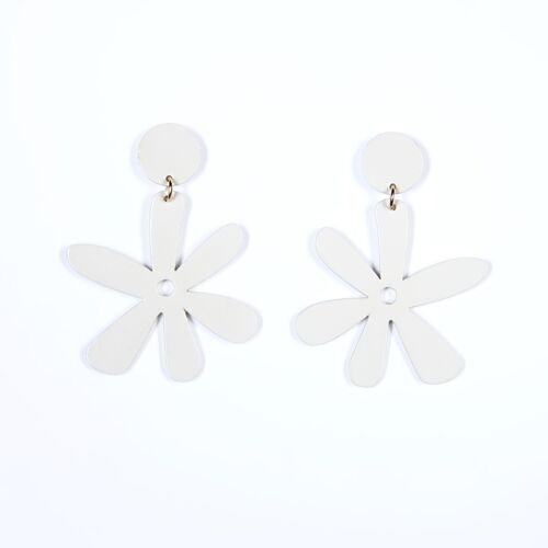 Boucles d'Oreilles AVRIL XL Blanc