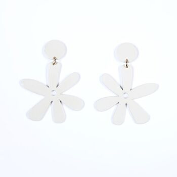 Boucles d'Oreilles AVRIL XL Blanc 1