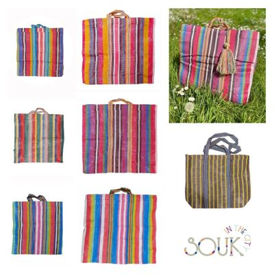 SOUK in the CITY - Recycled Woven Shoppers (16x) - DISOVERY BOX