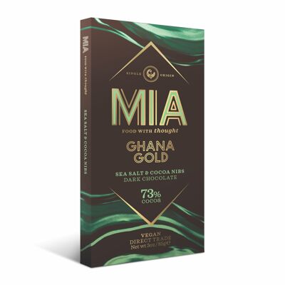 SAL MARINA Y NIBS DE CACAO CHOCOLATE NEGRO - VEGANO, COMERCIO JUSTO 85G