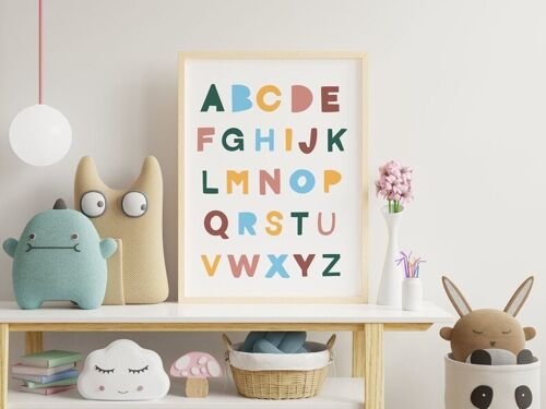 Affiche illustration alphabet enfant