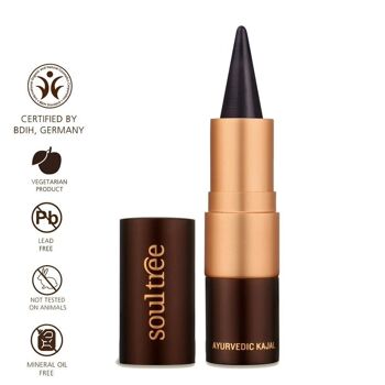 SoulTree Eyeliner - Kajal Pure Black (011) - 3 grammes 3