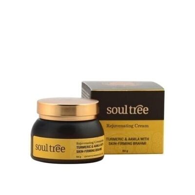 Soultree Rejuvenating Cream Turmeric & Aamla with skin-firming Brahmi (anti-wrinkle) - 60 gram