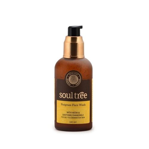 Soultree Nutgrass Face Wash (with Neem & Soothing Chamomile) - 120 ml