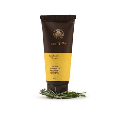 Soultree Hand & Foot Cream (with Kokum, Honey and Rosemary) - 100 gr