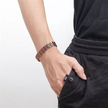 Bracelet magnétique de luxe en cuivre - 1,3 cm 3