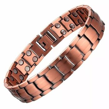 Bracelet magnétique de luxe en cuivre - 1,5 cm 1